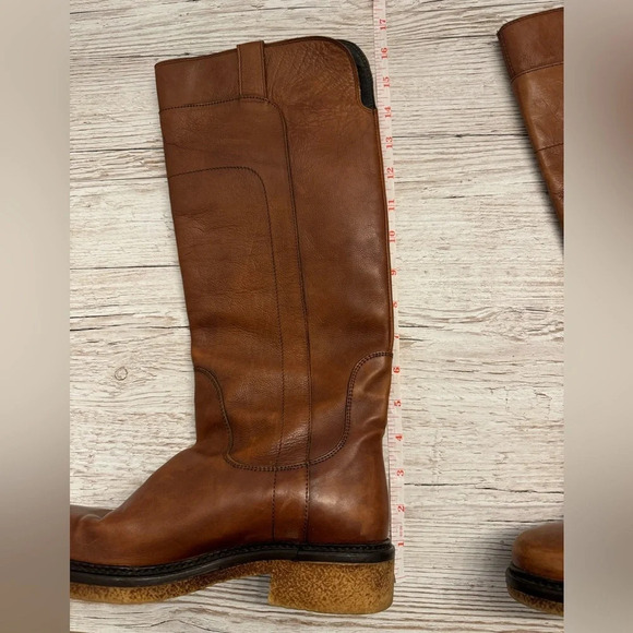 Boemos Brown Chestnut Genuine Leather Riding Boots size 37 / 6.5 - 7 - Picture 6 of 10